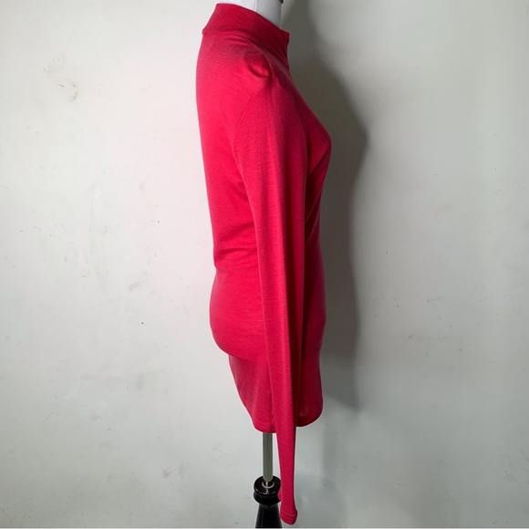 Icebreaker Merino 200 Women's Red Oasis Half-Zip Baselayer Top Size Large - Picture 6 of 15